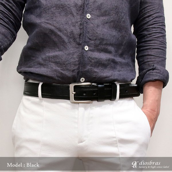 画像2: ベルト メンズ 本革 ビジネス ロング 本革ベルト 黒 茶 メンズベルト 男性用 カジュアル おしゃれ シンプル 革ベルト メンズベルト 父の日 ビジネス 紳士用 ビジネスカジュアル 送料無料 ネイビー　キャメル　ブラウン　ブラック (2)