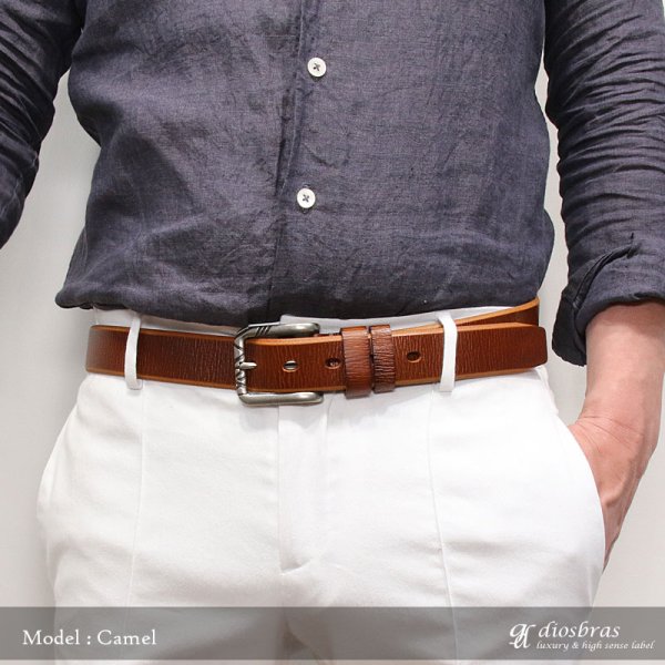 画像4: ベルト メンズ 本革 ビジネス ロング 本革ベルト 黒 茶 メンズベルト 男性用 カジュアル おしゃれ シンプル 革ベルト メンズベルト 父の日 ビジネス 紳士用 ビジネスカジュアル 送料無料 ネイビー キャメル ブラウン ブラック (4)