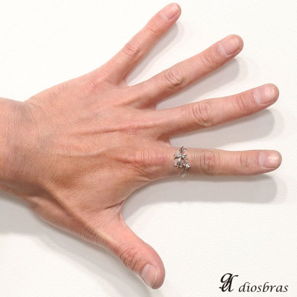 画像4: シルバー925 シルバーリング  メンズ クロス 十字架 シンプルクロス 極小 スターリングシルバー ゴシック 指輪 ring silver925 銀 シルバーアクセサリー 男性 女性 レディース 極小 シンプル ピンキー【メール便なら全国送料無料】 (4)