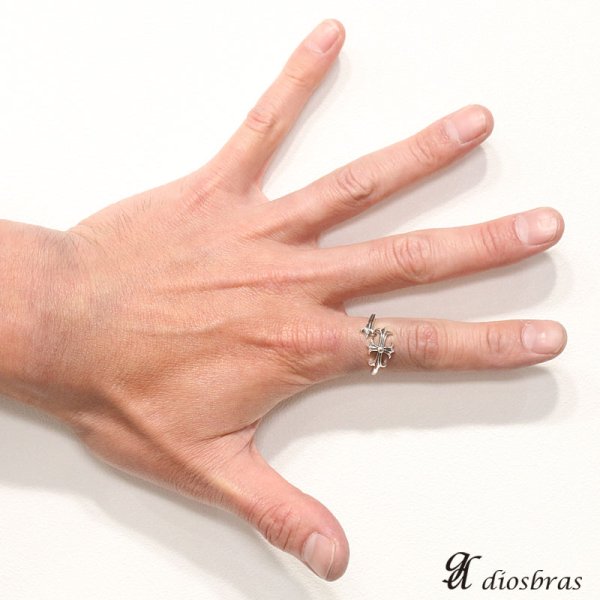 画像2: シルバー925 シルバーリング  メンズ クロス 十字架 シンプルクロス 極小 スターリングシルバー ゴシック 指輪 ring silver925 銀 シルバーアクセサリー 男性 女性 レディース 極小 シンプル ピンキー【メール便なら全国送料無料】 (2)
