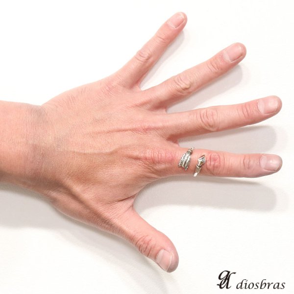 画像3: リング アロー ネイティブアメリカン インディアンジュエリー フェザー シルバー925  アロー 矢 シルバーアクセサリー 指輪 リング /フリーサイズ シルバー メンズ シルバーリング 指輪 シルバー925 メンズアクセサリー【メール便なら全国送料無料】 (3)