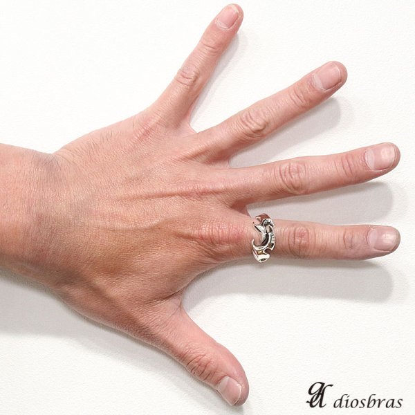 画像3: フリーサイズ【シルバーリング】アラベスク【アラベスクリング】【シルバーアクセサリー】 プレーン シンプル アラベスク シルバーアクセサリー メンズ シルバーリング 指輪 シルバー925 メンズアクセサリー 大きいサイズ 【メール便なら全国送料無料】 (3)