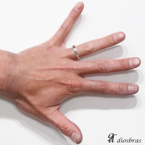 画像3: シルバー925 シルバーリング ジルコニア プレーン 2石ジルコニア スクエア パワーストーン オニキス 天然石  スターリングシルバー 指輪 ring silver925 銀 シルバーアクセサリー 男性 女性 レディース メンズ  フリーサイズ【メール便なら全国送料無料】 (3)