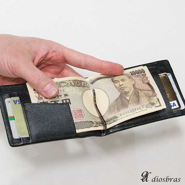 画像17: メンズ二つ折り マネークリップウォレット レザーウォレット 本革 スティングレイ エイ革 シンプル スリム  カードケース 小銭入れ メンズ短財布  革財布 皮財布 ショートウォレット 本物 天然皮革 紳士財布 婦人財布 プレゼント サイフ 二つ折り財布 メンズ 財布 ガルーシャ BIANTE-ビアンテ- (17)