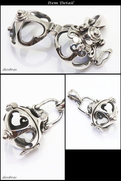 画像2: ペンダント　ピルケース　ロケット クロス　十字架　アラベスク　ペンダント　クロス　十字架 ミニクロス　シルバー925/ペンダント トップ シルバー 925/ネックレス/ ネックレス  メンズ レディース≪メール便なら送料無料!!≫ (2)