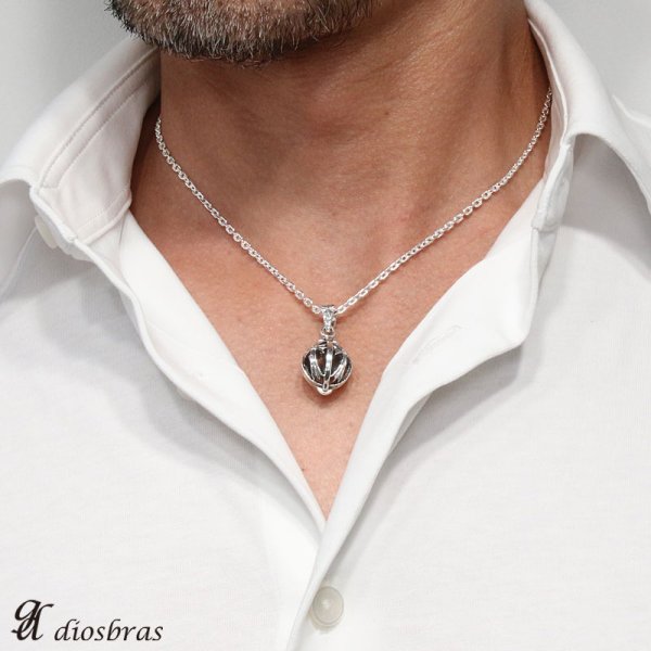 画像3: ペンダント ピルケース ロケット クロス 十字架 ペンダント クロス 十字架 ミニクロス ブラック ジルコニア シルバー925/ペンダント トップ シルバー 925/ネックレス/ ネックレス  メンズ レディース≪メール便なら送料無料!!≫ (3)