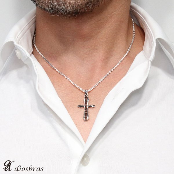 画像3: クロス ペンダント メンズ ブランド ペンダント ホースシュー　アラベスク　アトラス　ペンダント　ローマ数字　十字架　ネックレス　シルバー９２５　メンズ　レディース 【メール便全国送料無料】【diosbras-ディオブラス】 (3)