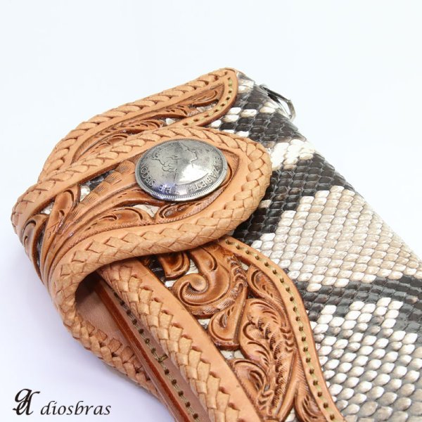 画像3: リアルコイン 1960年 香港コイン 1ドル硬貨 エリザベス2世 ライオン大 QUEEN ELIZABETH THE SECONDコインコンチョ ネイティブ コイン インディアン シルバー925 コンチョ 財布 ウォレット メンズ (ネジ式)【メール便なら送料無料!!】 (3)