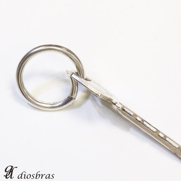 画像3: キーリング キーホルダーの接続に丸カン 丸型 カラビナ サークル  マルカン1個売り 極太ビーズ/シルバー/シルバー925/ビーズ/アクセサリー/ハンドメイド/パーツ/線径2.8mm 直径25mm 内径19.5mm 厚み3mm 【メール便全国送料無料】 (3)