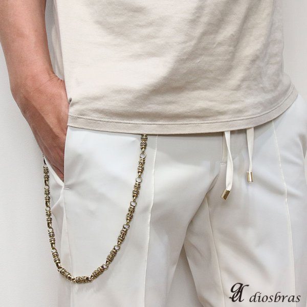 画像3: 【シルバーウォレットチェーン】【シルバーアクセサリー】スカル ドクロ 髑髏 骸骨  クロス 十字架 シルバーアクセサリー メンズ ウォレットチェーン ピューター製 真鍮 メンズアクセサリー アラベスク プレゼントに人気 送料無料 (3)