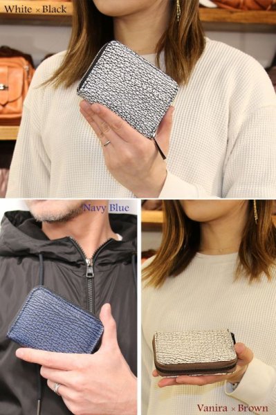 画像18: 宮城県 気仙沼産ヨシキリザメ 吉切鮫 ブルーシャーク 国内唯一エコレザー認定 サメ革 財布 シャークスキン ミニ財布 ミニマリスト コンパクト ラウンドファスナー メンズ レディース 本革 鮫革  大容量 本格派向け拘り財布 気仙沼産シャークスキン  ウォレット  ラウンド ジッパー  財布 ヌメ革 レザーウォレット ロングウォレット バイカー 牛革 紳士 婦人 エコレザー認定 (18)