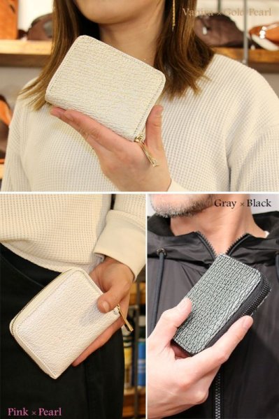 画像19: 宮城県 気仙沼産ヨシキリザメ 吉切鮫 ブルーシャーク 国内唯一エコレザー認定 サメ革 財布 シャークスキン ミニ財布 ミニマリスト コンパクト ラウンドファスナー メンズ レディース 本革 鮫革  大容量 本格派向け拘り財布 気仙沼産シャークスキン  ウォレット  ラウンド ジッパー  財布 ヌメ革 レザーウォレット ロングウォレット バイカー 牛革 紳士 婦人 エコレザー認定 (19)