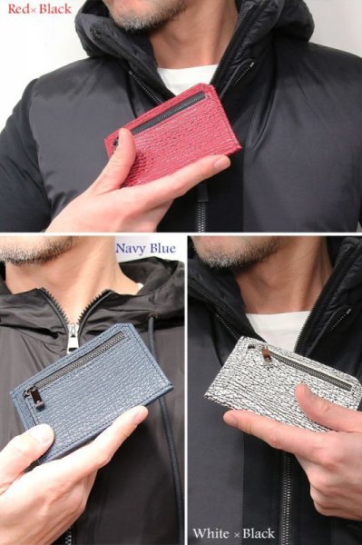 画像19: サメ革 二つ折り財布 ショートウォレット 財布 シャークスキン ミニ財布 極薄 ショート メンズ レディース 本革 鮫革 大容量 本格派向け拘り財布 気仙沼産シャークスキン ジッパー 財布 ヌメ革 レザーウォレット ウォレット 牛革 紳士 婦人 エコレザー認定 (19)
