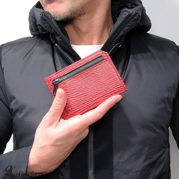 画像15: サメ革 二つ折り財布 ショートウォレット 財布 シャークスキン ミニ財布 極薄 ショート メンズ レディース 本革 鮫革 大容量 本格派向け拘り財布 気仙沼産シャークスキン ジッパー 財布 ヌメ革 レザーウォレット ウォレット 牛革 紳士 婦人 エコレザー認定 (15)