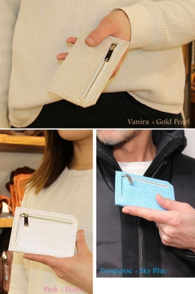 画像20: サメ革 二つ折り財布 ショートウォレット 財布 シャークスキン ミニ財布 極薄 ショート メンズ レディース 本革 鮫革 大容量 本格派向け拘り財布 気仙沼産シャークスキン ジッパー 財布 ヌメ革 レザーウォレット ウォレット 牛革 紳士 婦人 エコレザー認定 (20)