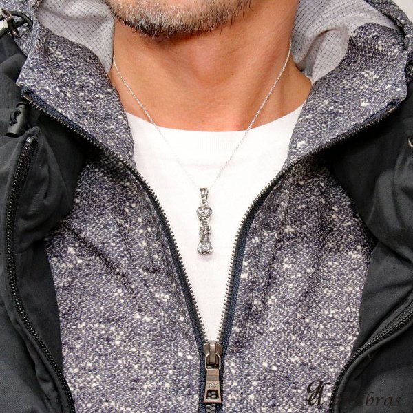 画像3: 全身 スカル ペンダント トップ 体育座り スカル 骸骨 ゴシック シルバー925ペンダント/ペンダント トップ シルバー 925/ネックレス/ ネックレス メンズ レディース【送料無料】 (3)