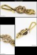 画像2: スカル　キーホルダー キーフック　キーチェーン 百合の紋章　ユリ　リリー　ゴールド　真鍮　ＢＲＡＳＳ　ブラス　釣り針フック ウォレット　財布　バイカー　ライダース　ウォレットチェーン【diosbras-ディオブラス-】【メール便送料無料】 (2)