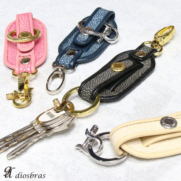 画像15: Lavo-ラボ- キーホルダー キーチェーン キーストラップ ガルーシャ スティングレイ エイ革 スティングレー キーホルダー キーループ キーストラップ キーホルダー ネームタグ 革 名入れ ネームプレート キーケース レザー スーツケース ネームホルダー (15)