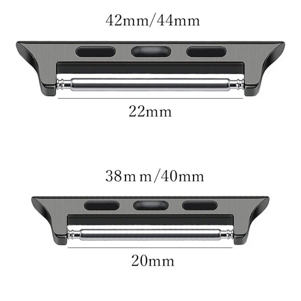 画像3: 【 Apple Watch バンド ピンタイプ 】アダプター バンド　アップルウォッチ 交換金具AppleWatch Series 6 / se / 5 / 4 / 3 / 2 / 1 対応 ( 38mm 40mm 42mm 44mm ) に対応 取り付け工具付き　ジョイント　交換　接続 (3)