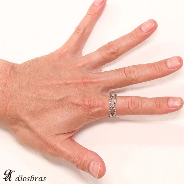 画像4: 【シルバーリング】たたき 叩き【鏡面リング】【シルバーアクセサリー】 プレーン シンプル フリーサイズ シルバーアクセサリー メンズ シルバーリング 指輪 シルバー925 メンズアクセサリー 大きいサイズ 【メール便なら全国送料無料】 (4)