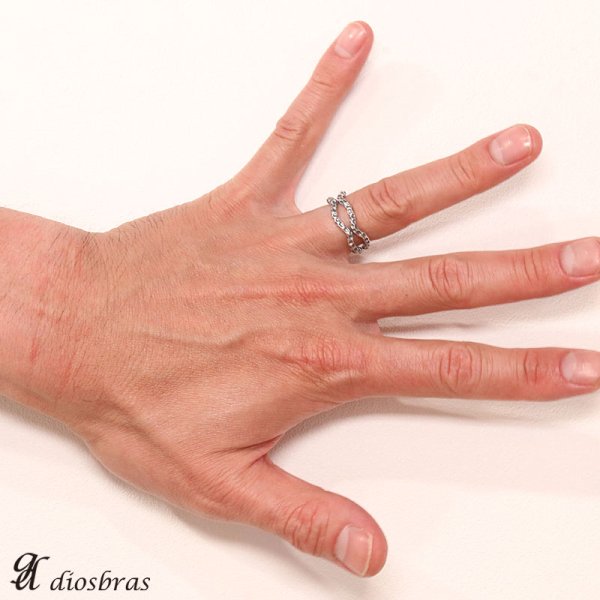 画像2: 【シルバーリング】たたき 叩き【鏡面リング】【シルバーアクセサリー】 プレーン シンプル フリーサイズ シルバーアクセサリー メンズ シルバーリング 指輪 シルバー925 メンズアクセサリー 大きいサイズ 【メール便なら全国送料無料】 (2)