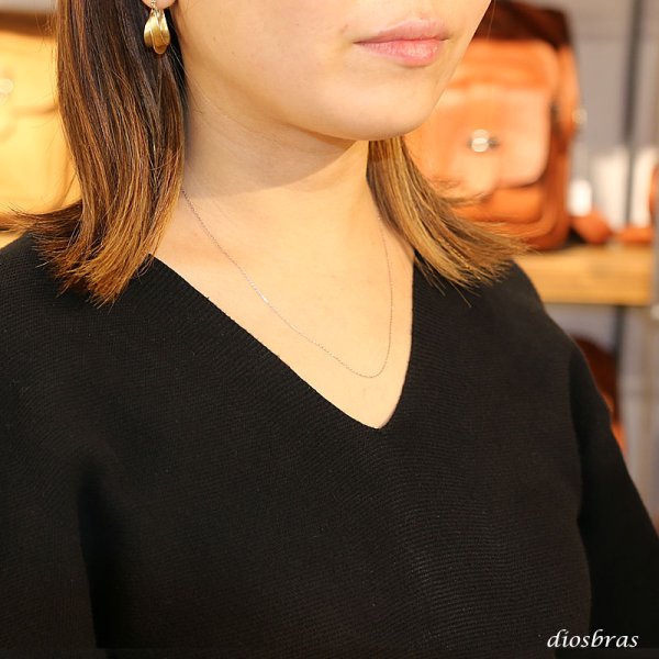 画像2: プラチナ 850  小豆チェーン 1mm幅 あずきチェーン 4面ダイヤモンドカット アズキチェーン ゴールド   メンズ レディース   ネックレス (2)