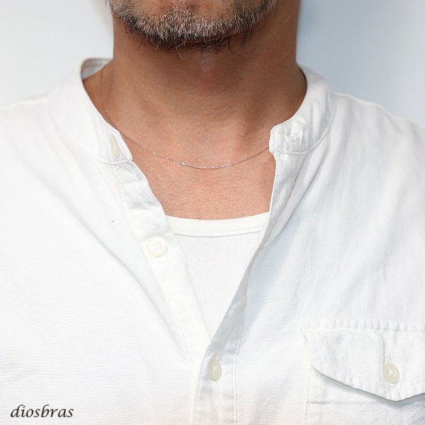 画像7: プラチナ 850  小豆チェーン 1mm幅 あずきチェーン 4面ダイヤモンドカット アズキチェーン ゴールド   メンズ レディース   ネックレス (7)