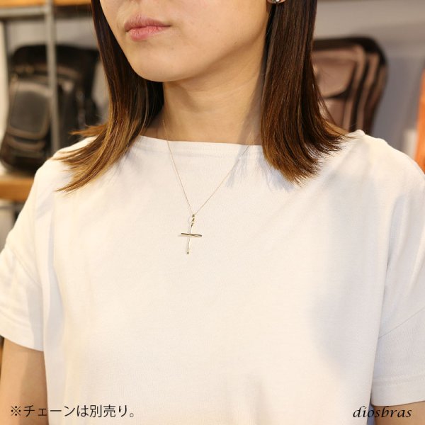 画像5: 日本製 マリア クロス 十字架  ペンダント k18 トップのみ ペンダント単品 コイン シンプル ゴールド ペンダント 18k メンズ レディース クロスペンダント 18金 チャーム クロス ペンダント トップ /ネックレス (5)