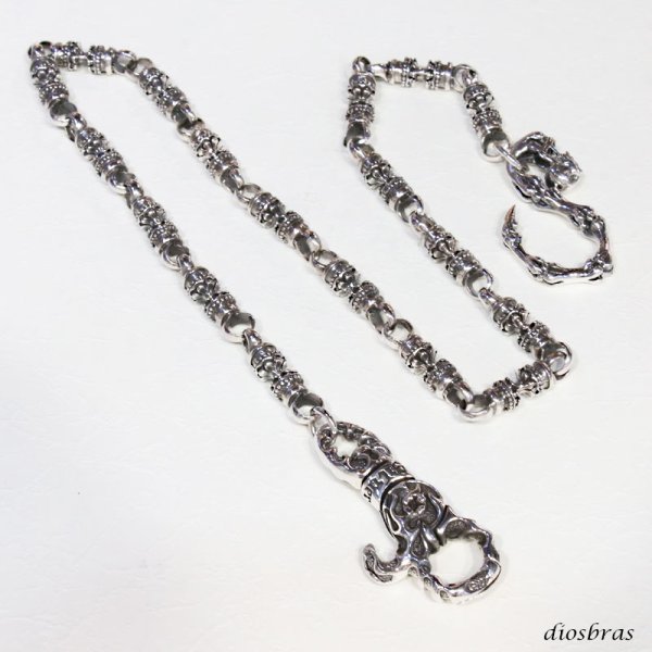 画像4: シルバーウォレットチェーン　シルバー925 アラベスク　ダガー　ドージェ　シルバーアクセサリー メンズ ウォレットチェーン シルバー925 メンズアクセサリー アラベスク　プレゼントに人気 送料無料【diosbras-ディオブラス-】 (4)