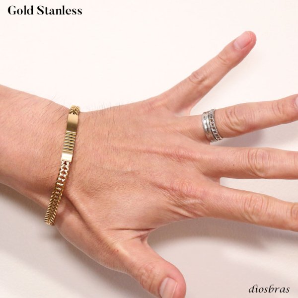 画像8: バングル ステンレス 316L サージカルステンレス プレーン ステンレスブレスレット ステンレスバングル シルバーブレスレット ゴールド シルバー ブラックニッケル 【 メンズ レディース SILVER925 ステンレススティール シルバーアクセ 喜平 キヘイ (8)