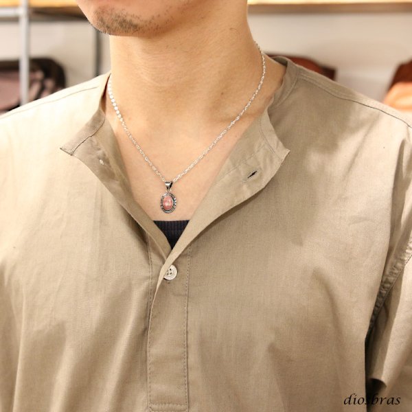 画像3: インカローズ ペンダント オーバル ペンダント トップ ロードクロサイト アラベスク  パワーストーン シルバー925/ ネックレス メンズ レディース (3)