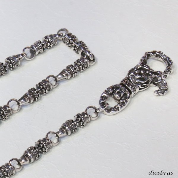 画像3: シルバーウォレットチェーン　シルバー925 アラベスク　ダガー　ドージェ　シルバーアクセサリー メンズ ウォレットチェーン シルバー925 メンズアクセサリー アラベスク　プレゼントに人気 送料無料【diosbras-ディオブラス-】 (3)