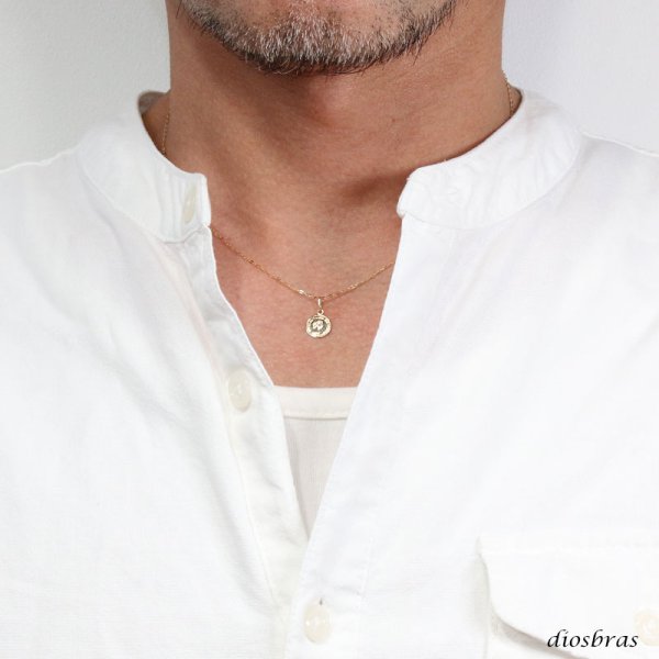 画像11: コイン ペンダント k18 8mm クイーンエリザベスコイン シンプル ゴールド 18k メンズ レディース クロスペンダント 18金 チャーム クロス ペンダント コイン アズキチェーン 金貨 長あずきチェーン/ペンダント トップ 小豆チェーン/ネックレス/  SS (11)