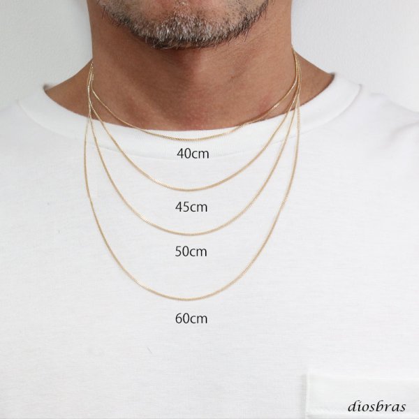 画像7: k18 18金 スクリューチェーン 1mm幅 キヘイ あずきチェーン アズキチェーン ゴールド  18金 メンズ レディース 18金  ネックレス  18k 60cm 55cm 日本製 (7)