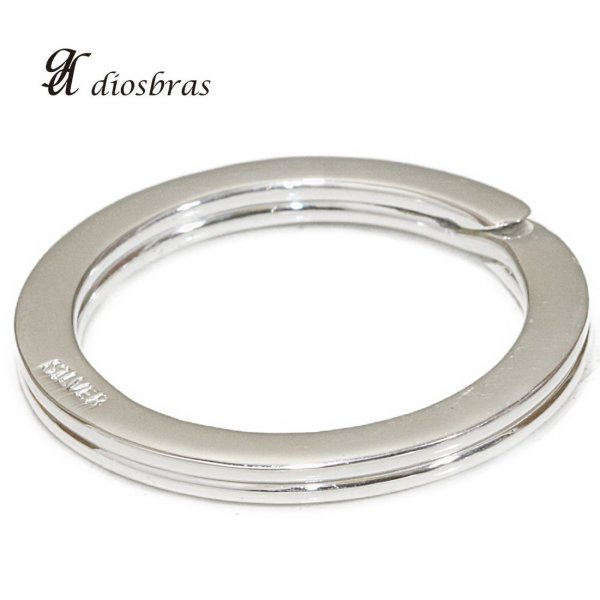 画像5: 二重リング キーリング キーホルダーの接続に丸カン シルバー300 丸型 カラビナ サークル  マルカン1個売り 極太ビーズ/シルバー/シルバー925/ビーズ/アクセサリー/ハンドメイド/パーツ/線径3,7mm 直径30mm 内径24mm 厚み2,9mm (5)