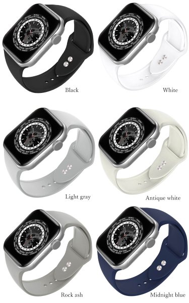 画像2: アップルウォッチ バンド シリコン スポーツ ラバーバンド apple watch バンド アップルウォッチバンド 38mm 42mm 41mm 40mm 44mm 45mm アップルウォッチ7 アップルウォッチ6 アップルウォッチSE おしゃれ かわいい レディース apple watch バンド レディース くすみカラー (2)