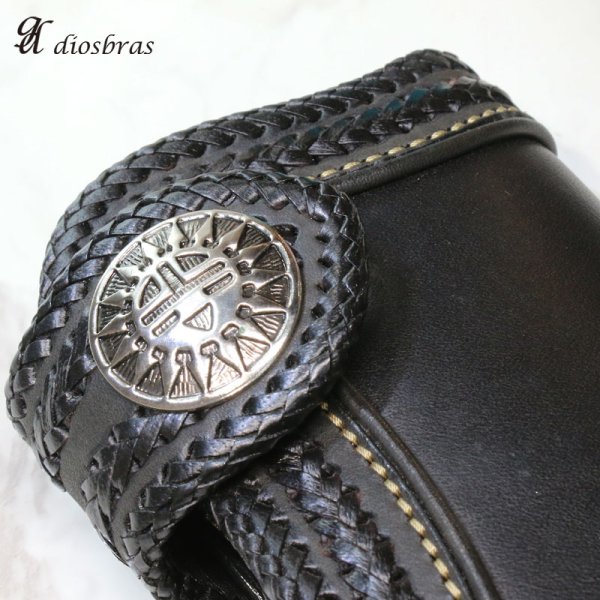 画像5: コンチョ コンチョ ネイティブ コイン ホピ サンフェイス インディアンジュエリー  アラベスク インディアン  L  コンチョシルバー925コンチョ ナバホ 財布 ウォレット メンズ  ネジ式  メール便送料無料 (5)