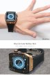 画像2: apple watch アップルウォッチ ステンレス ケース  バンド ラバー 高級ベルト ケースバンド メンズ ベルト ステンレス 45mm 一体型 おしゃれ 腕時計　レザーストラップ (2)