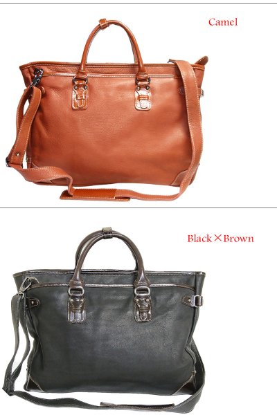 画像3: 革 トートバッグ ビジネスバッグ レザー 牛革 トートバッグ メンズ ショルダーバック 本革 ブリーフケース バッグ 本革 鞄 男性 ギフト 旅行 通勤 小銭入れ A4ファイル A4サイズ 軽量 軽い 大容量 レディース 最高級カーフスキン プレゼントに大人気PUレザーにはない質感 (3)