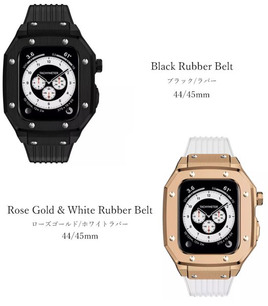 画像7: apple watch アップルウォッチ  バンド 合金製　ステンレス ケース　カバー 一体型 バンド ラバー 高級ベルト ケースバンド メンズ ベルト ステンレス 44mm 45mm 一体型 おしゃれ 腕時計 プレゼント クロコダイル レザーストラップ  Series4/5/6/7/8/SE (7)