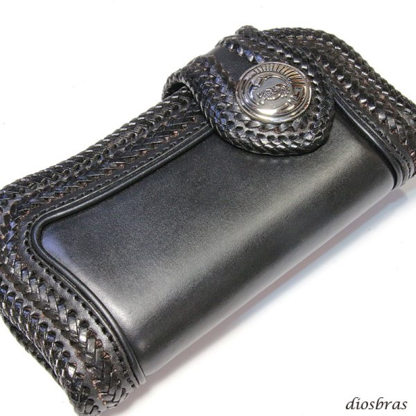 画像5: コンチョ コンチョ ネイティブ コイン ココペリ 月 ムーン ホピ サンフェイス インディアンジュエリー  アラベスク インディアン シルバープラス  L  コンチョシルバー925コンチョ ナバホ 財布 ウォレット メンズ  ネジ式  メール便送料無料 (5)