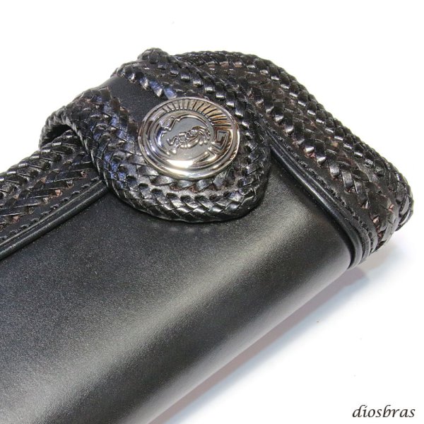 画像2: コンチョ コンチョ ネイティブ コイン ココペリ 月 ムーン ホピ サンフェイス インディアンジュエリー  アラベスク インディアン シルバープラス  L  コンチョシルバー925コンチョ ナバホ 財布 ウォレット メンズ  ネジ式  メール便送料無料 (2)