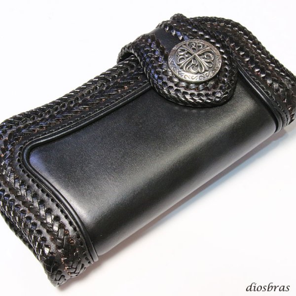 画像5: コンチョ コンチョ クロス 十字架 アラベスク コイン  アラベスク インディアン シルバープラス  L  コンチョシルバー925コンチョ ナバホ 財布 ウォレット メンズ  ネジ式  メール便送料無料 (5)