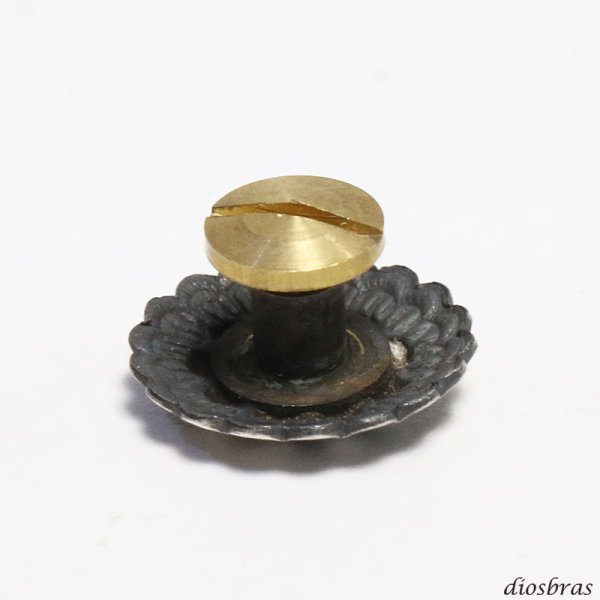 画像3: コンチョ フラワー コンチョ シルバー925 コンチョ  ネジ式 レザー ボタン 付け替え メンズ レディース diosbras-ディオブラス-  メール便送料無料 (3)