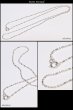 画像3: シルバー 925 変形 ミックス ボールチェーン 1mm 45cm 幅1mm 俵型 ネックレス チェーン シルバー925 SILVER Necklace chain 銀 鎖 首飾り フィガロ メール便無料  ギフトOK  シルバー925チェーン シルバーネックレスチェーン (3)