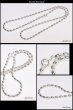 画像3: シルバー 925 変形ボールチェーン 2.8mm 50cm 幅2.8mm 俵型 ネックレス チェーン シルバー925 SILVER Necklace chain 銀 鎖 首飾り フィガロ メール便無料  ギフトOK  シルバー925チェーン シルバーネックレスチェーン (3)