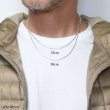 画像4: シルバー 925 変形 長方形 ボールチェーン 1mm 50cm 幅1mm 俵型 ネックレス チェーン シルバー925 SILVER Necklace chain 銀 鎖 首飾り フィガロ メール便無料  ギフトOK  シルバー925チェーン シルバーネックレスチェーン (4)