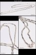 画像3: シルバー 925 変形 長方形 ボールチェーン 1mm 45cm 幅1mm 俵型 ネックレス チェーン シルバー925 SILVER Necklace chain 銀 鎖 首飾り フィガロ メール便無料  ギフトOK  シルバー925チェーン シルバーネックレスチェーン (3)