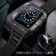 画像8: apple watch アップルウォッチ  バンド カーボンファイバー カーボン ステンレス ケース カバー 一体型 バンド ラバー 高級ベルト ケースバンド メンズ ベルト ステンレス 44mm  45mm 一体型 おしゃれ 腕時計  クロコダイル レザーストラップ  Series4/5/6/7/8/SE (8)