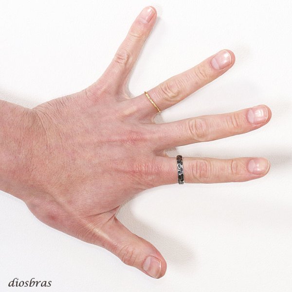 画像3: シルバーリング たたき 叩き 鏡面リング  シルバーアクセサリー  プレーン シンプル シルバーアクセサリー メンズ シルバーリング 指輪 シルバー925 メンズアクセサリー 大きいサイズ  メール便なら全国送料無料 (3)